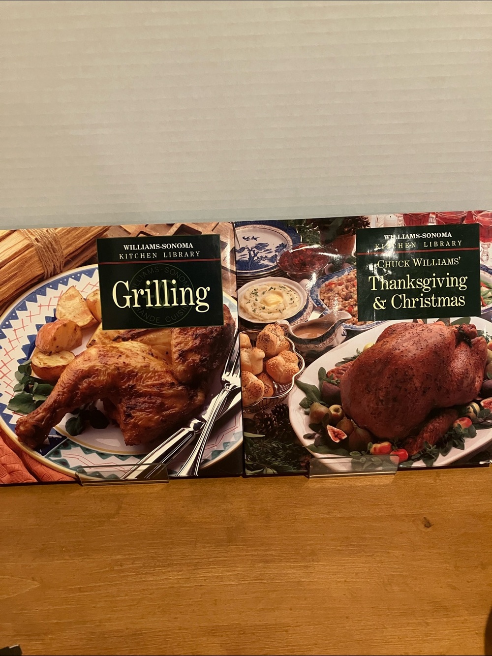 2 Williams Sonoma Kitchen Library Cookbooks- Grilling / Thanksgiving & Christmas